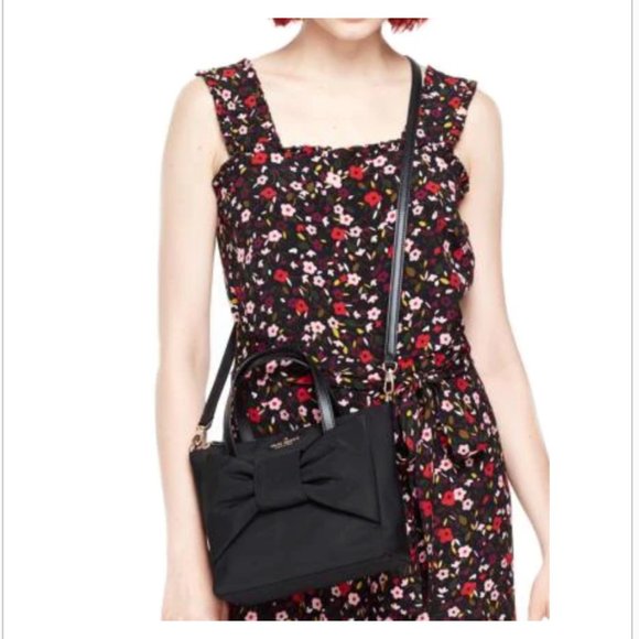 kate spade haring lane jan satchel purse black bow *PLEASE READ* - Picture 2 of 15